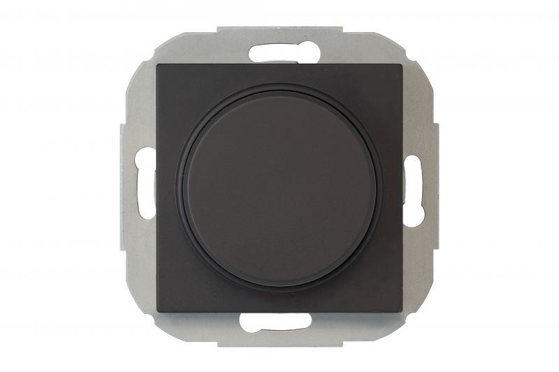 ISR-008-01.R/ON59  LED dimmer"lead edge"switch.LED 5-200W.Retro matt.black.w/f - Image 2