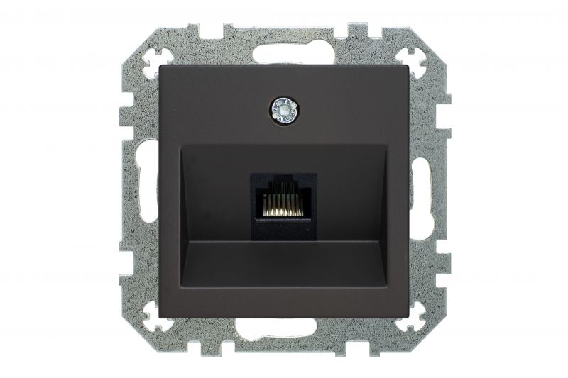IKL-001-01.R/ON59  Flush.mount.computer socket RJ45 CAT6e.Retro matt.black.w/f - Image 2