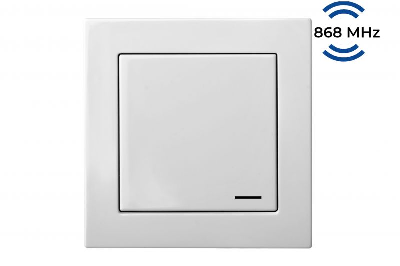 RJ-314.E/B  Radio switch set (sender + receiver), with Slim Line frame - Image 1