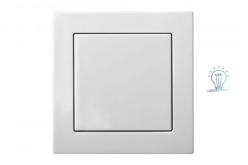 ISR-007-01.E/B LED svies.stipr.impuls.regul.kompl."Lead edge" 7.5-105W.Epsilon".baltas.b/r - Nuotrauka 1