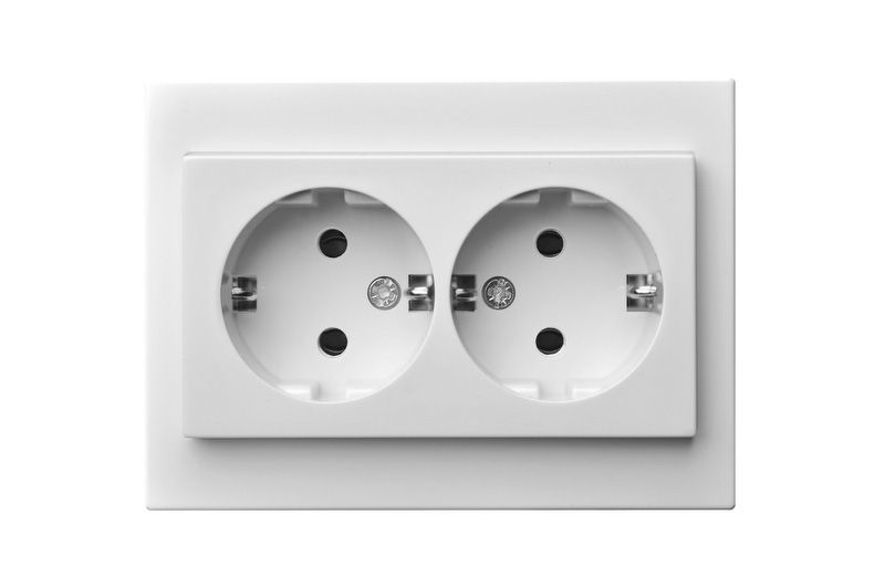 IKL16-405.E/B  Flush mount.SCHUKO socket outlet, double, 16A - Image 1