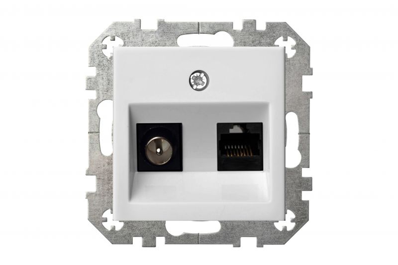 ITVKL-1-01.E/B  Flush.mount.TV and computer (RJ45 cat.6) socket, w/f - Image 2