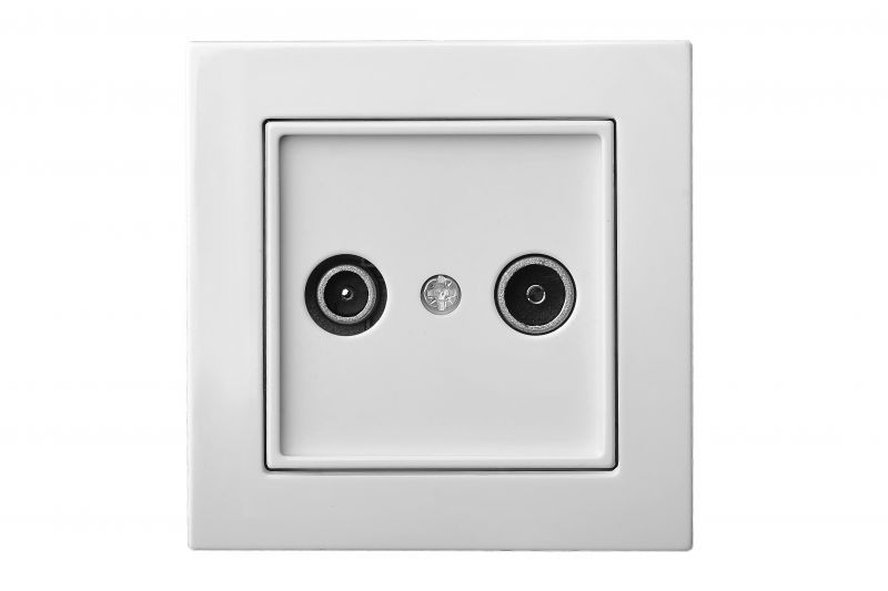 IAL-2-8-01.E/B TV+R socket, intermediate 8dB, w/f - Image 1