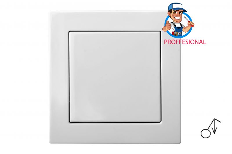 IIJ1-10-201-01.E/B Flush mounting  push button switch , 10A w/f - Image 1