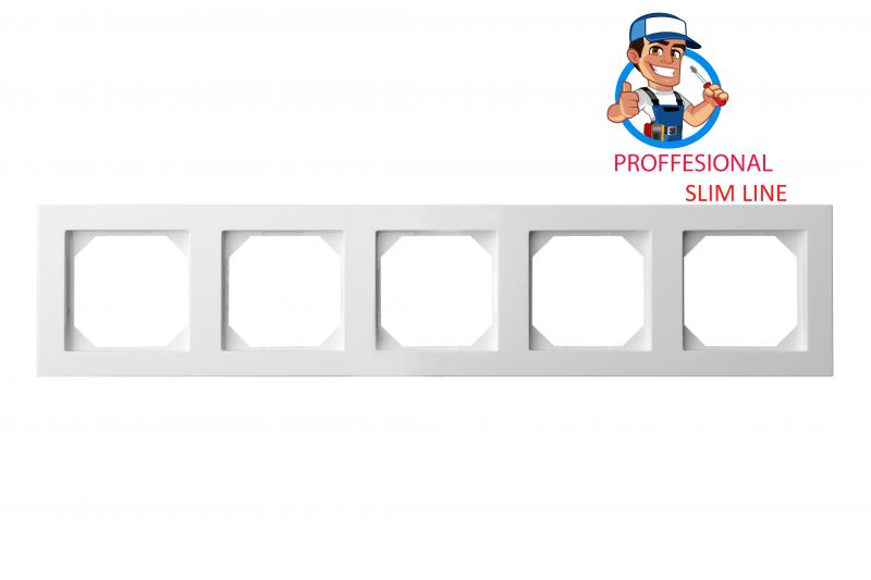 K14-145-05.E/B 5-gang frame Epsilon SlimLine - Image 1