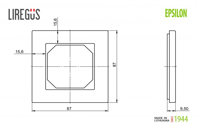 K14-245-01.E/B One place frame, Classic - Image 2