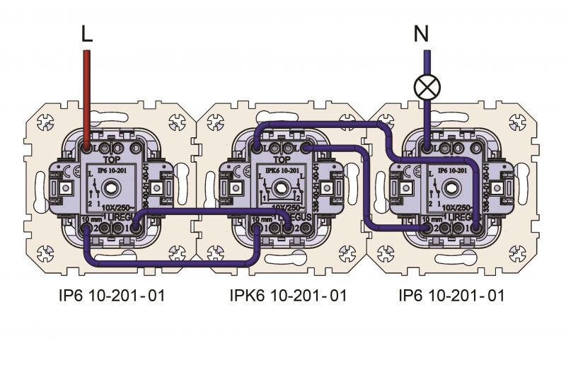 IP6.10-201-01.E/S Two-way 1-gang switch, spring.cont. w/f 10pc.set - Image 5