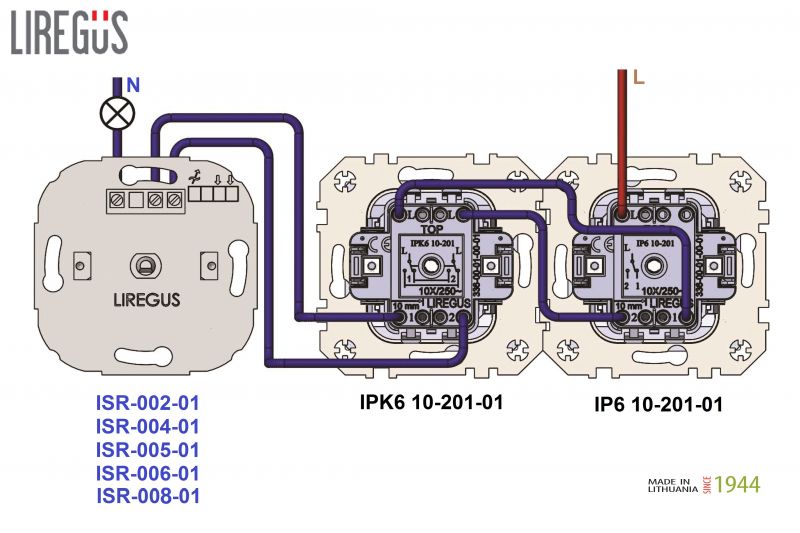 ISR-006-01.E/S LED rotary dimmer trail./lead edge swich, LED 3-100W, w/f - Image 4