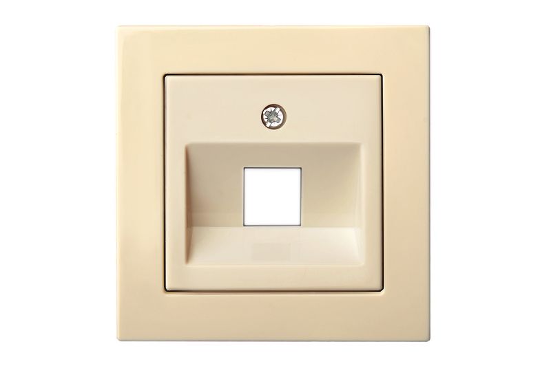 AIKL-001-01.E/S  Cover plate for 1xRJ45 connectors (AMP standart), w/f - Image 1