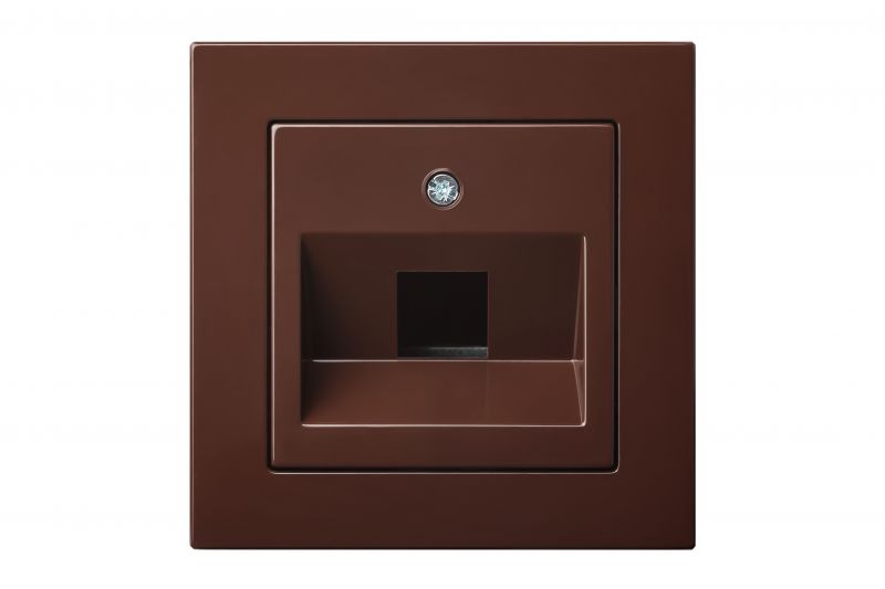 AIKL-001-01 E/R Cover plate for 1xRJ45 connectors (AMP standart), w/f - Image 1