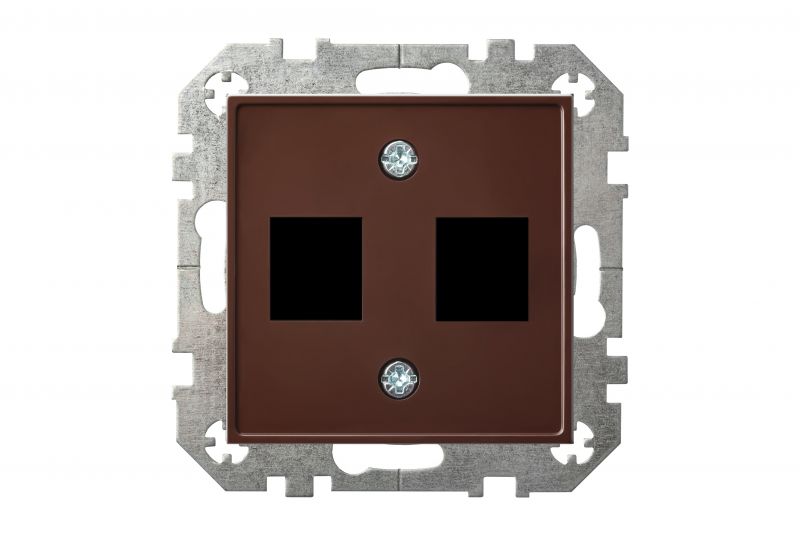 AIKL-022-01 E/R  Cover plate for 2xRJ45 connectors (AMP standart), w/f - Image 2