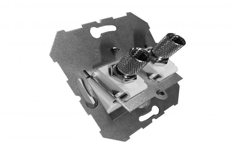 ITVL-2-01 E/R TV socket with 2x"F" type connections, without frame - Image 4