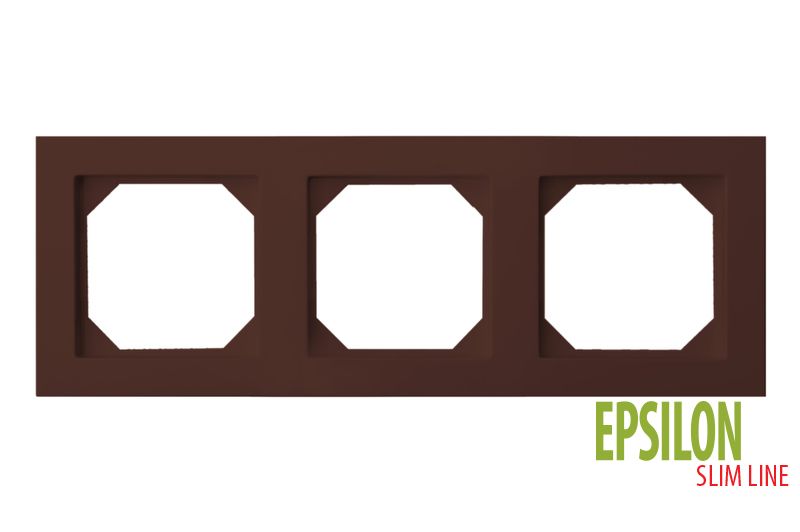 K14-145-03 E/R 3-gang frame Epsilon SlimLine - Image 1