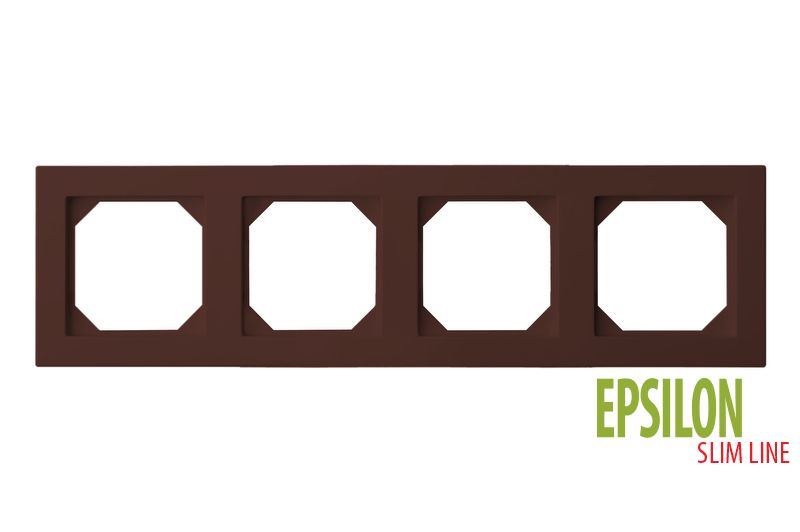 K14-145-04 E/R 4-gang frame Epsilon SlimLine - Image 1
