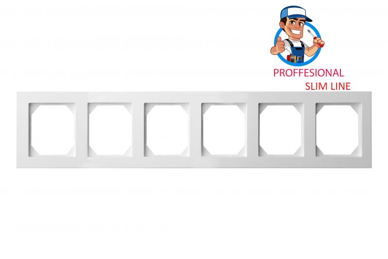K14-145-06 E/R 6-gang frame Epsilon SlimLine - Image 2