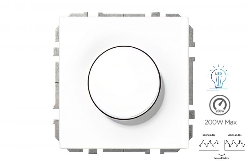 ISR-008-01.M/WM LED svies.stipr.reguliat."Lead/Trail.edge" 5-200W.balta.mat.b/r - Image 2