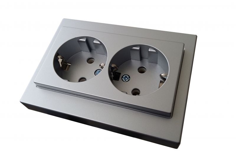 IKL16-405.E/Mt  Flush mount.SCHUKO socket outlet, double, 16A - Image 2