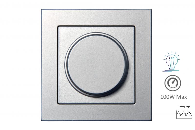 ISR-005-01.E/Mt LED svies.stipr.regul.3-100W "Lead.edge"Halog:10-250W/PVC blist."Epsilon"metallik.b/r - Nuotrauka 1