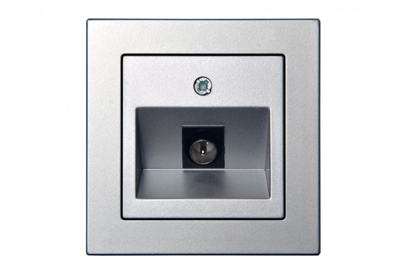ITVL-1-01.E/Mt  TV socket with "F" type connections, without frame - Image 1