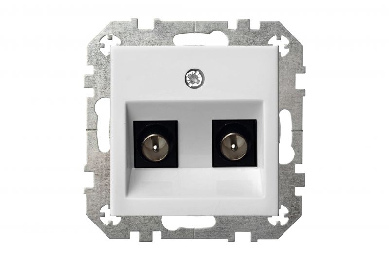 ITVL-2-01.E/Mt Flush mount.TV socket double with "F" type connectors, w/f - Image 3