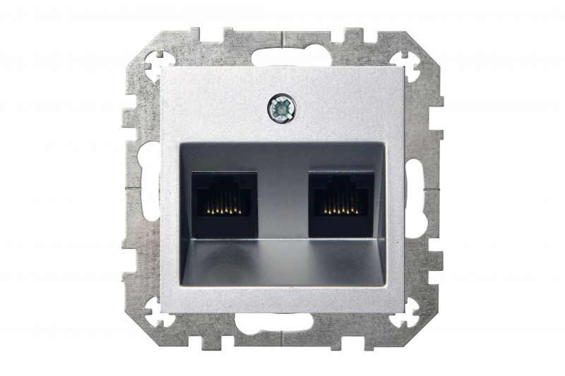 IKL-002-01.E/Mt  Computer socket, 2x RJ45, 6cat. - Image 2