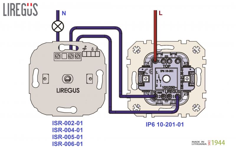 ISR-008-01.E/J LED svies.stipr.reguliat."Lead/Trail.edge" 5-200W/PVC blist."Epsilon"juoda.b/r - Nuotrauka 4