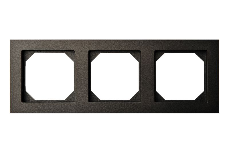 K14-245-03.E/J Epsilon Classic, 3-place frame, black colour - Image 1
