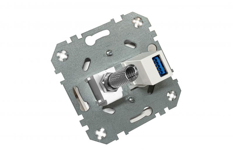 HDMI+TV-002-01.E/J  Flush mount.HDMI+TV socket, w/f - Image 4