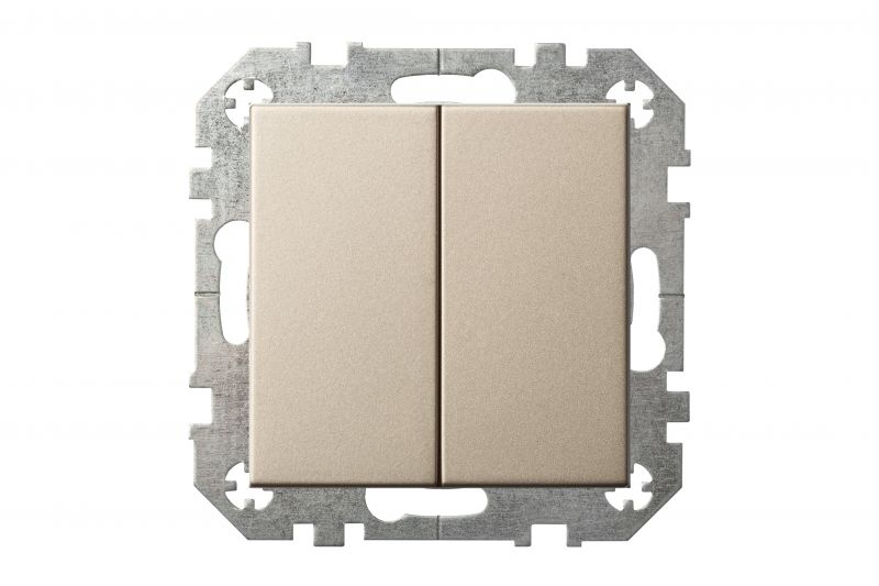 IIJ5.10-201-01.E/Ch Flush mounting  push button switch, spring.cont.10A w/f - Image 2