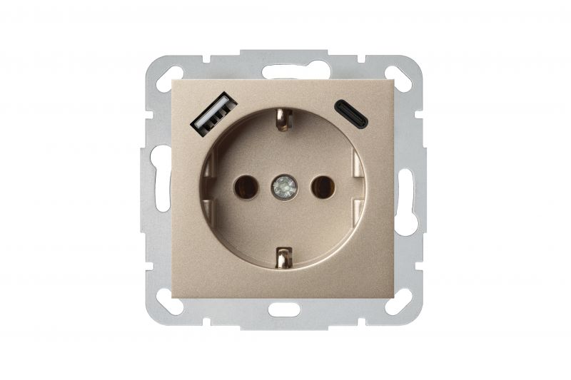 IUK-3-01.E/Ch Kist.lizdas su izem. ir 3.4A USB A+C kroviklis."Epsilon"sampano sp.b/r - Nuotrauka 2
