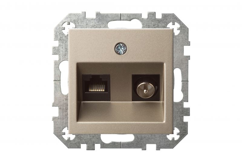 ITVKL-1-01.E/Ch  Flush.mount.TV and computer (RJ45 cat.6) socket, w/f - Image 2