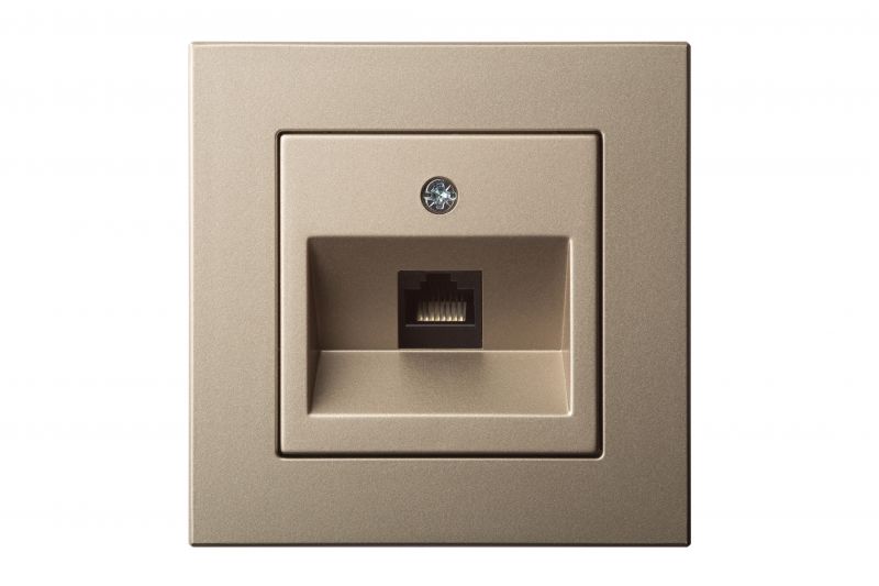 IKL-001-01.E/Ch Flush.mount.computer socket RJ45 CAT6e, w/f - Image 1