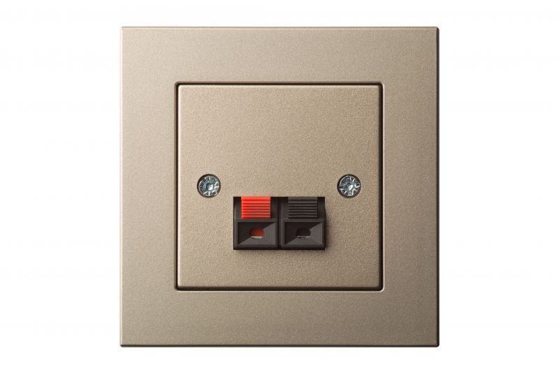 IGL-2-01.E/Ch  Flush mounting loudspeaker socket, 1-loudsp., w/f - Image 1