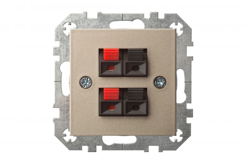 IGL-4-01.E/Ch Flush mounting loudspeaker socket, 2-loudsp., w/f - Image 2