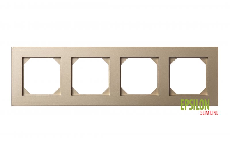 K14-145-04.E/Ch 4-gang frame Epsilon SlimLine - Image 1