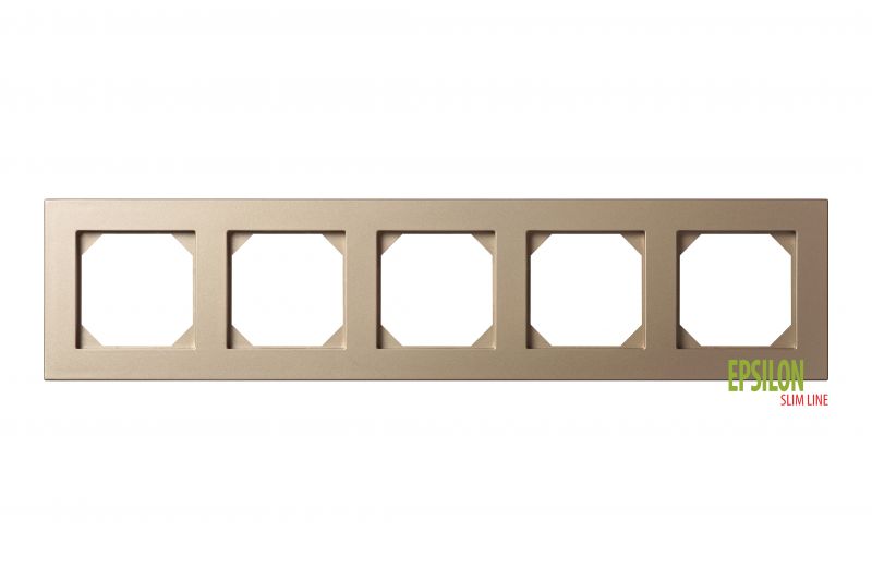 K14-145-05.E/Ch 5-gang frame Epsilon SlimLine - Image 1