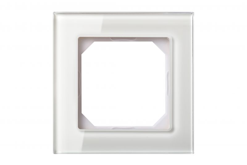 K14-245-01.E/WGG One place white glanzed glossy frame (6mm) - Image 1