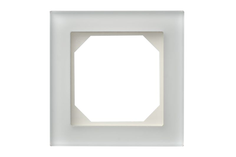 K14-245-01.E/WG One place white glass frame (6mm) - Image 1
