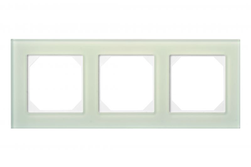 K14-245-03.E/NG 3- place frame, natural glass (6mm) - Image 1