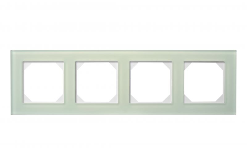 K14-245-04.E/NG  Frame, 4-places, natural glass (6mm) - Image 1