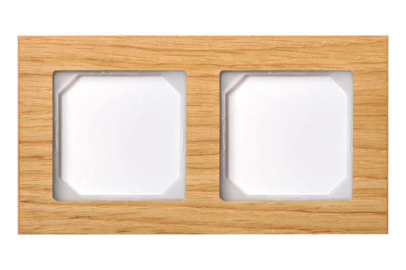 K14-245-02.E/OW Frame, 2-places, natural oak wood - Image 1