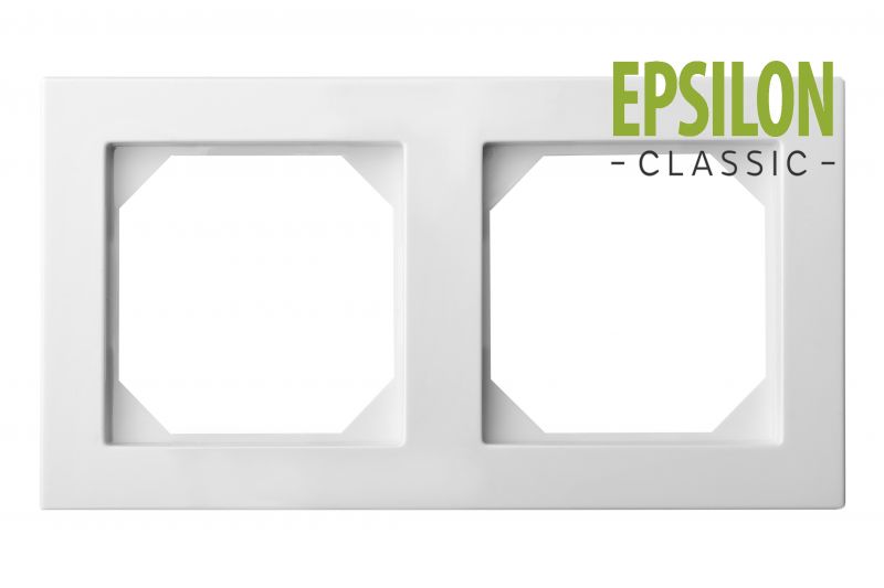 K14-245-02.E/ChG 2-gang frame,champagne glass (6mm) - Image 1