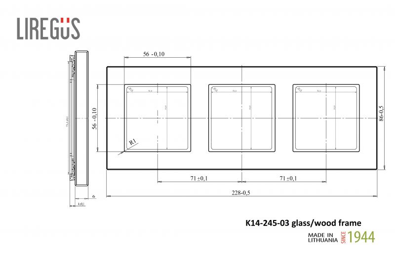 K14-245-03 E/ChGG Remelis 3v.šamp.sp.SKAIDRUS.stiklas/TPVC plėvelėje/ - Nuotrauka 3