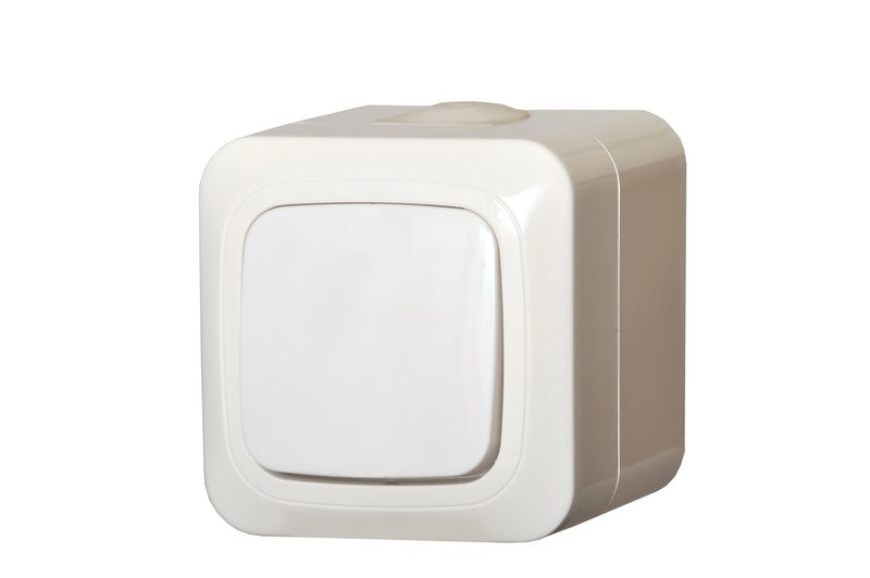 PP6.10-008.B.Hermi Surface mounting 2-way switch IP44 (white) - Image 1