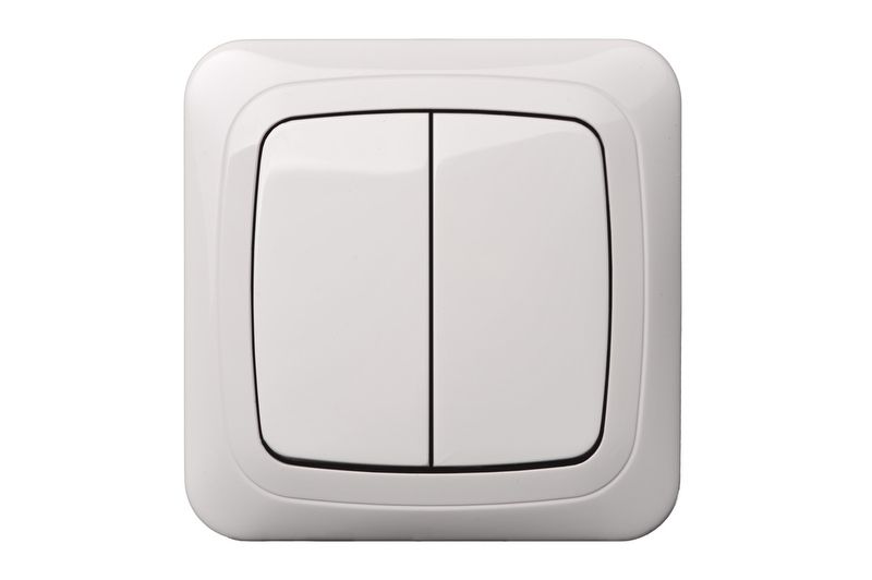 IJ5.10-005 A/B Flush mounting 2x switch, IP44 - Image 1