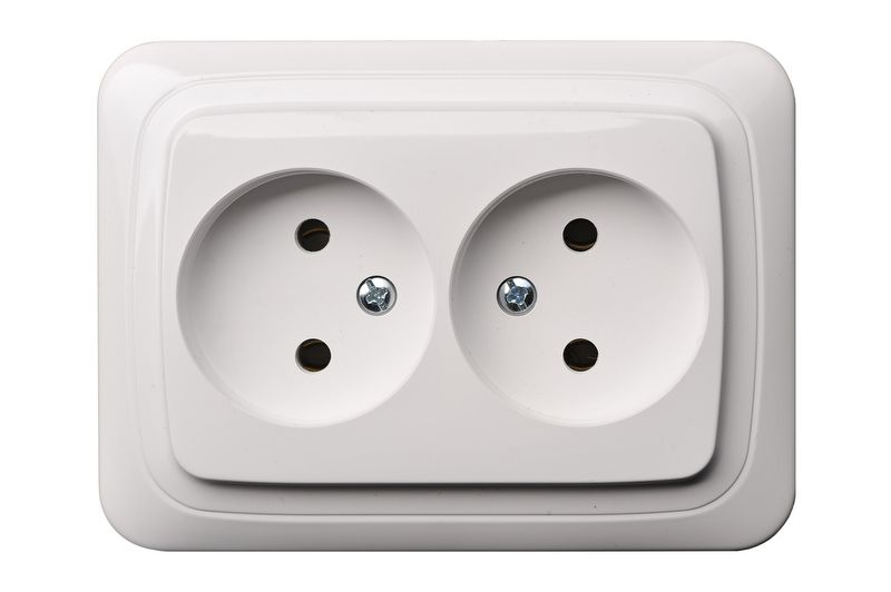 IKL16-109 A/B Flush mounting socket outlet, double, 16A - Image 1