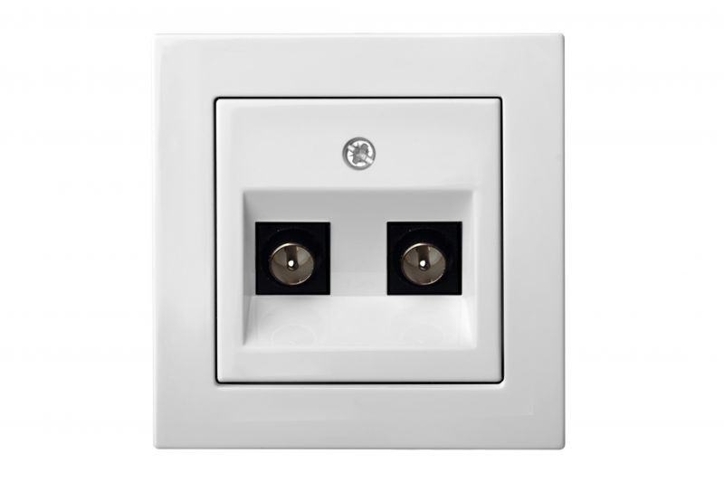 ITVL-2-01 A/B  Flush mount.TV socket with "F" type connection, w/f - Image 2