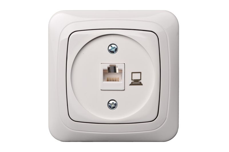 IKL-001-01 A/B Flush.mount.computer socket RJ45 CAT5e, w/f - Image 1