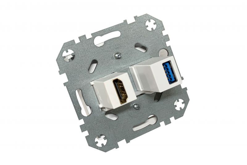 HDMI+USB-002-01 A/B  Flush mount.data socket "HDMI+USB" socket, w/f - Image 4