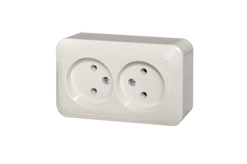 PKL16-109 A/B Surface mounting 2-way socket without earthing - Image 2